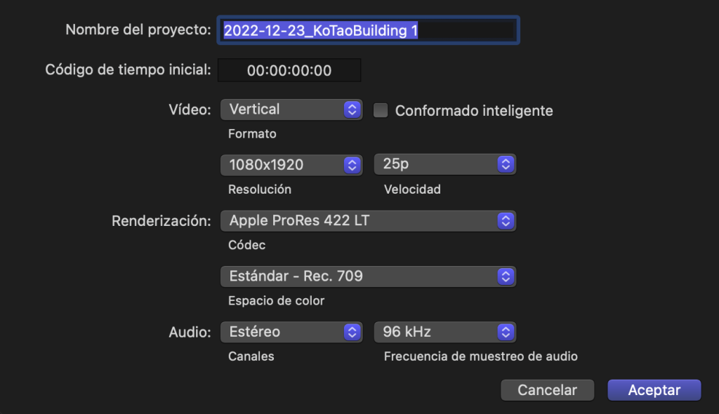 ▷▷Cómo hacer un vídeo vertical en Final Cut Pro